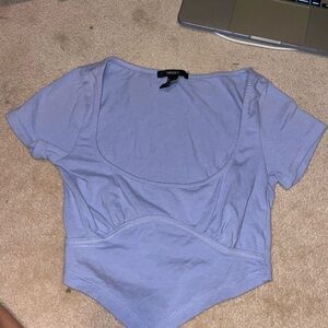 Light Blue Short Sleeve Top